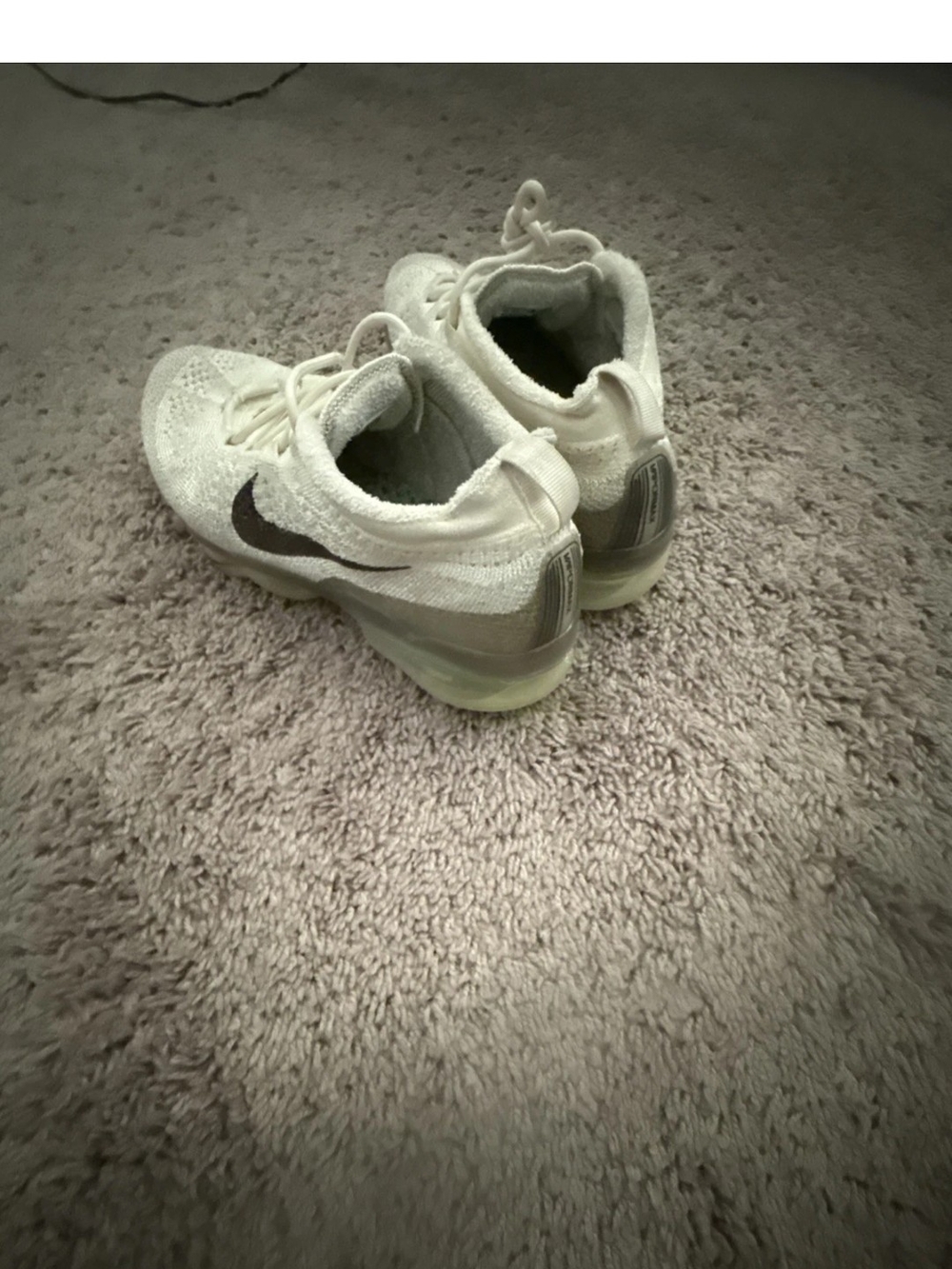 NIKE 2023 VAPORMAX FK COLOR COCONUT MILK AND EARTH LAIT DE COCO WITH EBAY TAG.